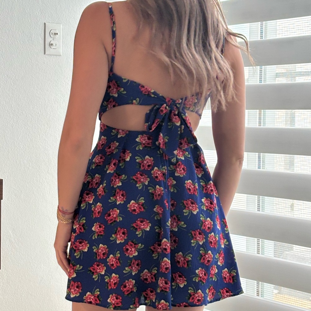 Floral Navy Summer Dress